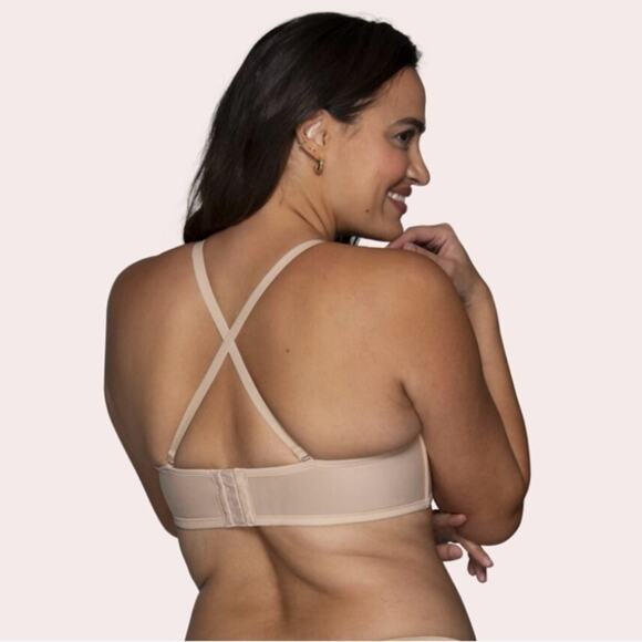 NWT Vanity Fair Beauty Back Underwire Smoothing Strapless Bra Beige
Size 42DDD - Picture 2 of 8